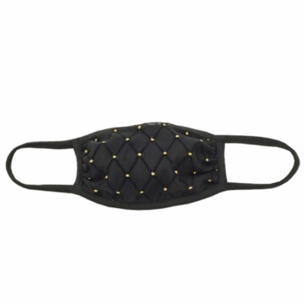 EMBELLISHED  FASHION MASK- 2 LAYERED MADE IN USA - Picture 3 of 8
